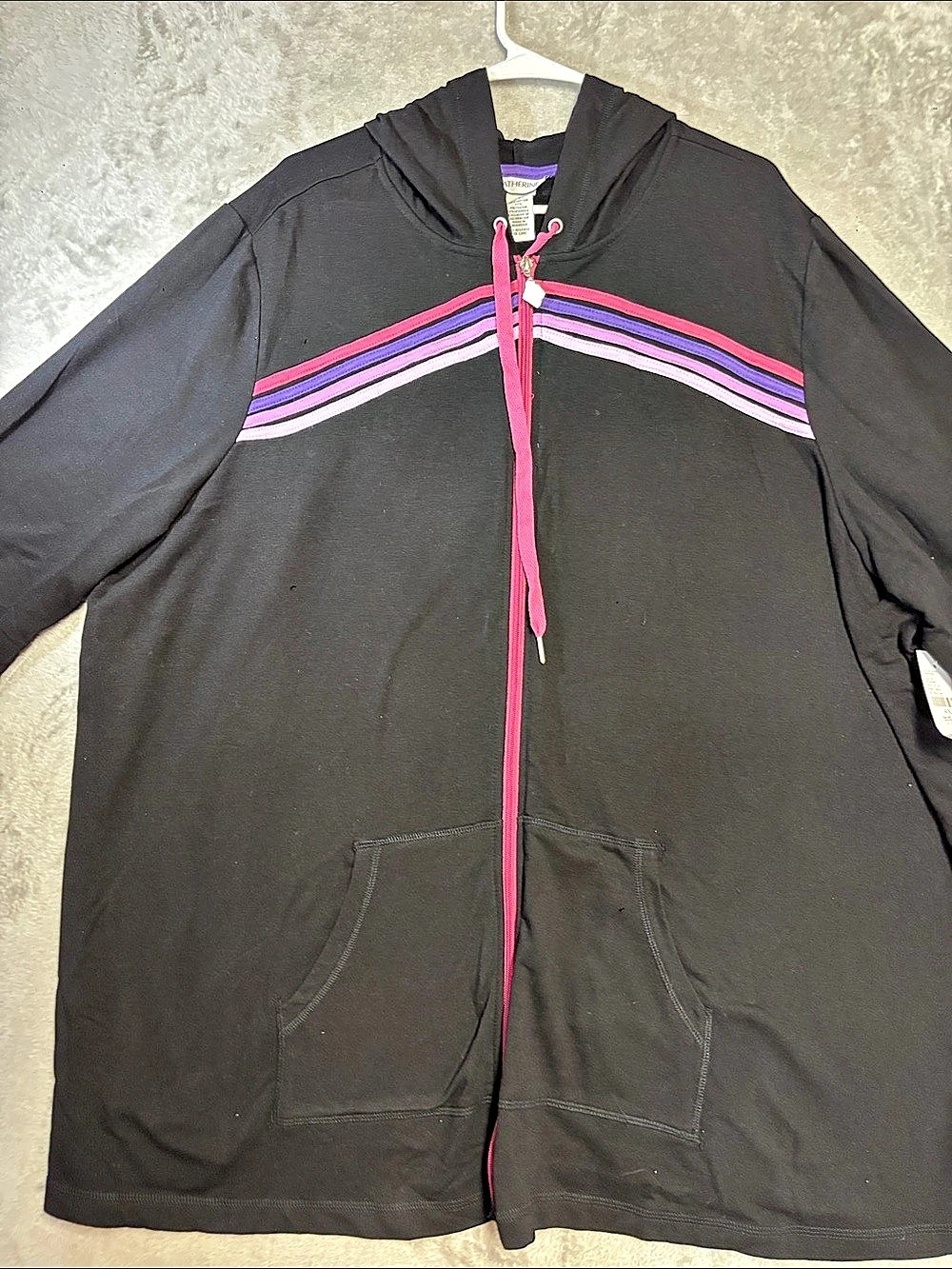Catherine's Black & Pink Jacket Size 4X NWT